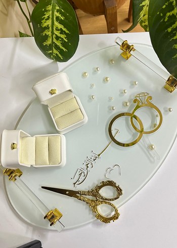 Beyaz Minimalist Düğün Yüzüğü Kutusu - Görsel 4