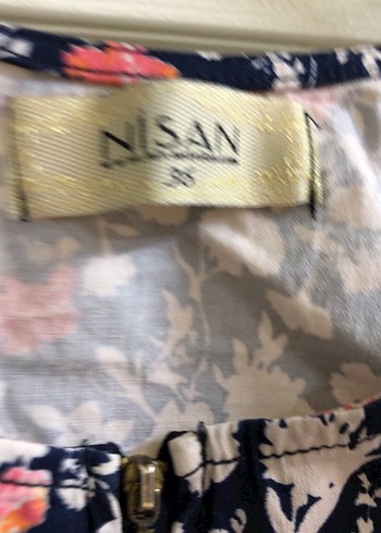 Çiçek Desenli Midi Kadın Elbise - Görsel 3