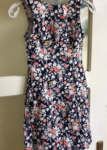 Çiçek Desenli Midi Kadın Elbise - Görsel 4