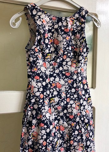 Çiçek Desenli Midi Kadın Elbise - Görsel 5