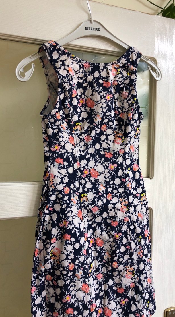 Çiçek Desenli Midi Kadın Elbise - Görsel 5