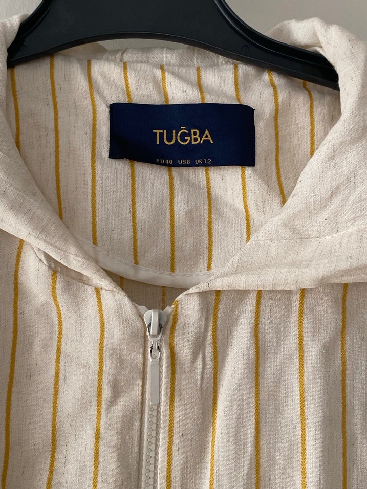 Kadın Uzun Kollu Beyaz Salaş Uzun Elbise/ pardesü - Görsel 2