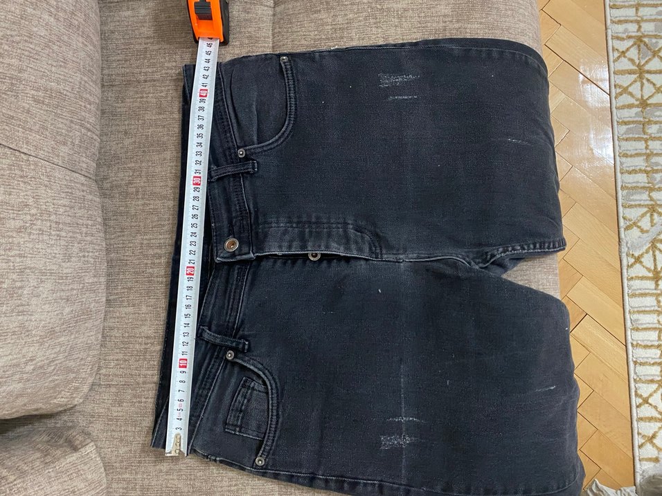 36 Beden Siyah Jean Pantolon - Görsel 4