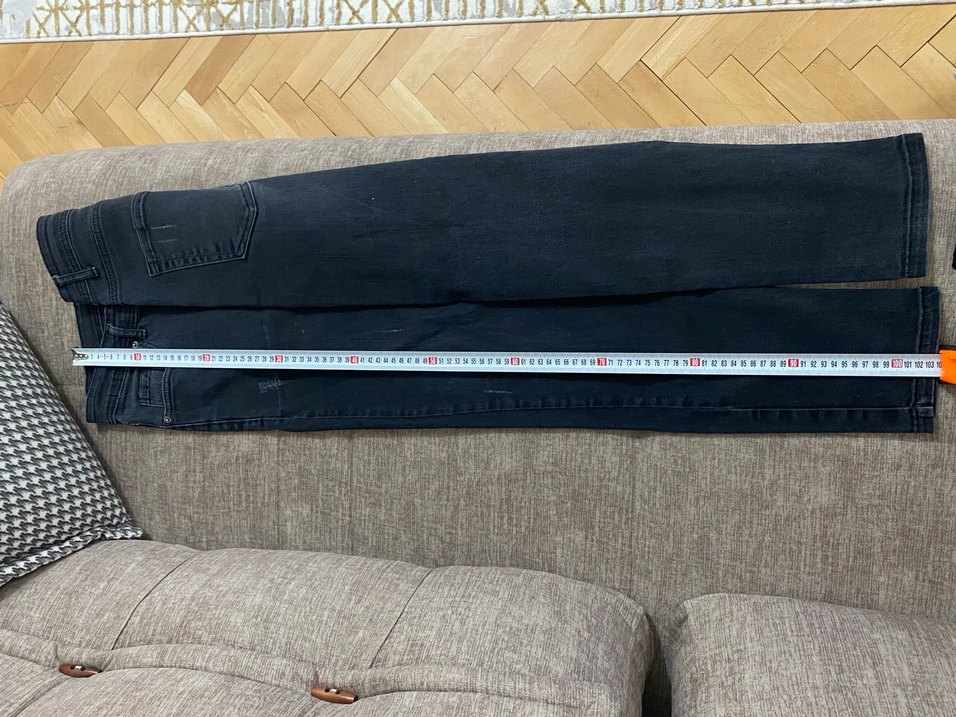 36 Beden Siyah Jean Pantolon - Görsel 5