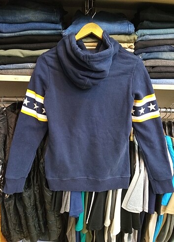 s Beden lacivert Renk SUPERDRY KAPŞONLU SWSHİRT