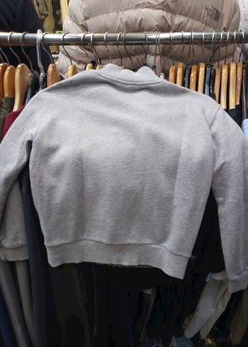 Gri Fermuarlı Erkek Sweatshirt - Görsel 5