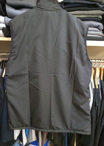 Erkek Siyah Fermuarlı Yumuşak Dokulu Yelek - Görsel 5