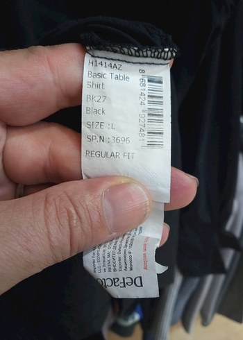 l Beden siyah Renk DE FACTO GÖMLEK