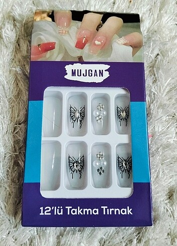 Taşlı Takma Tırnaklar - Görsel 6