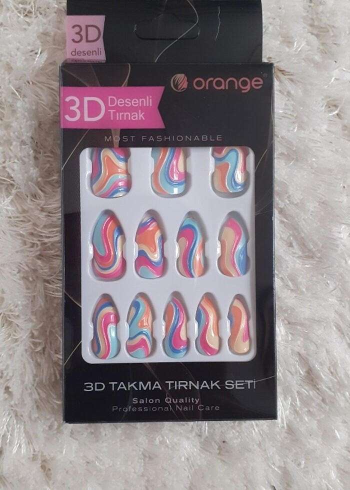 3D Desenli Takma Tırnak  - Görsel 3