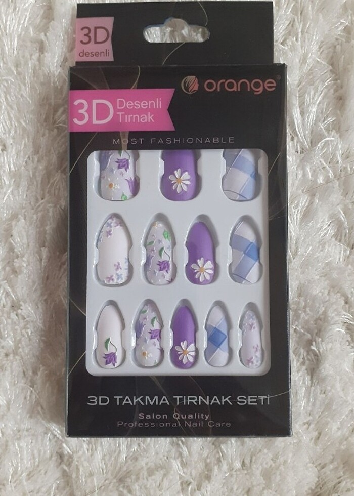 3D Desenli Takma Tırnak  - Görsel 5