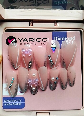Taşlı Takma Tırnak - Görsel 2