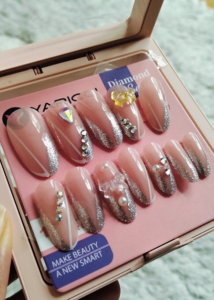 Taşlı Takma Tırnak  - Görsel 3