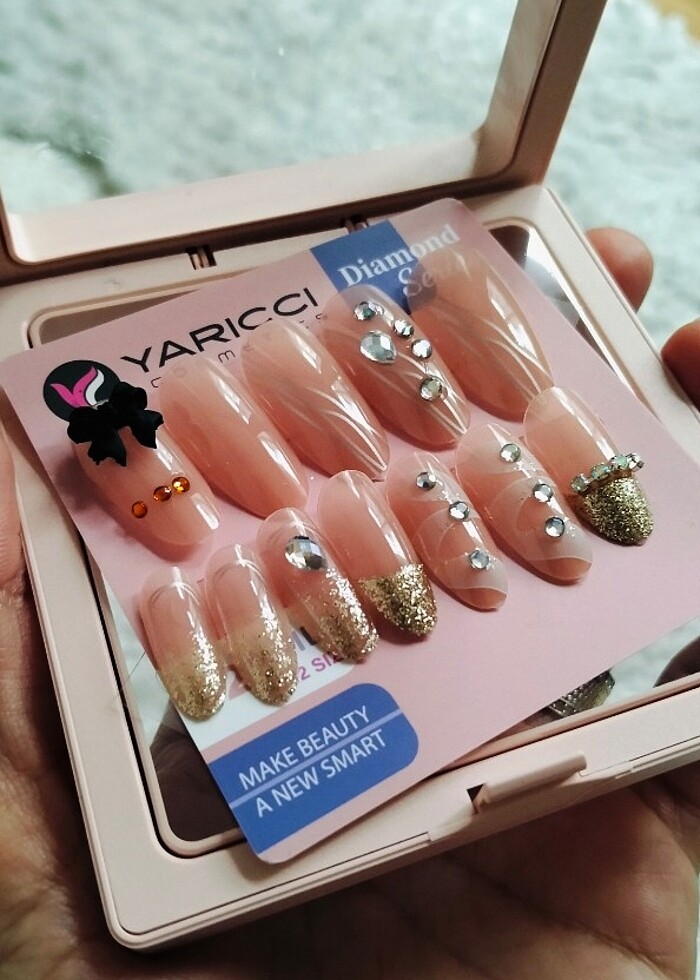 Taşlı Takma Tırnak  - Görsel 2