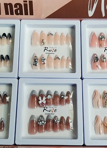 Taşlı Takma Tırnak - Görsel 7