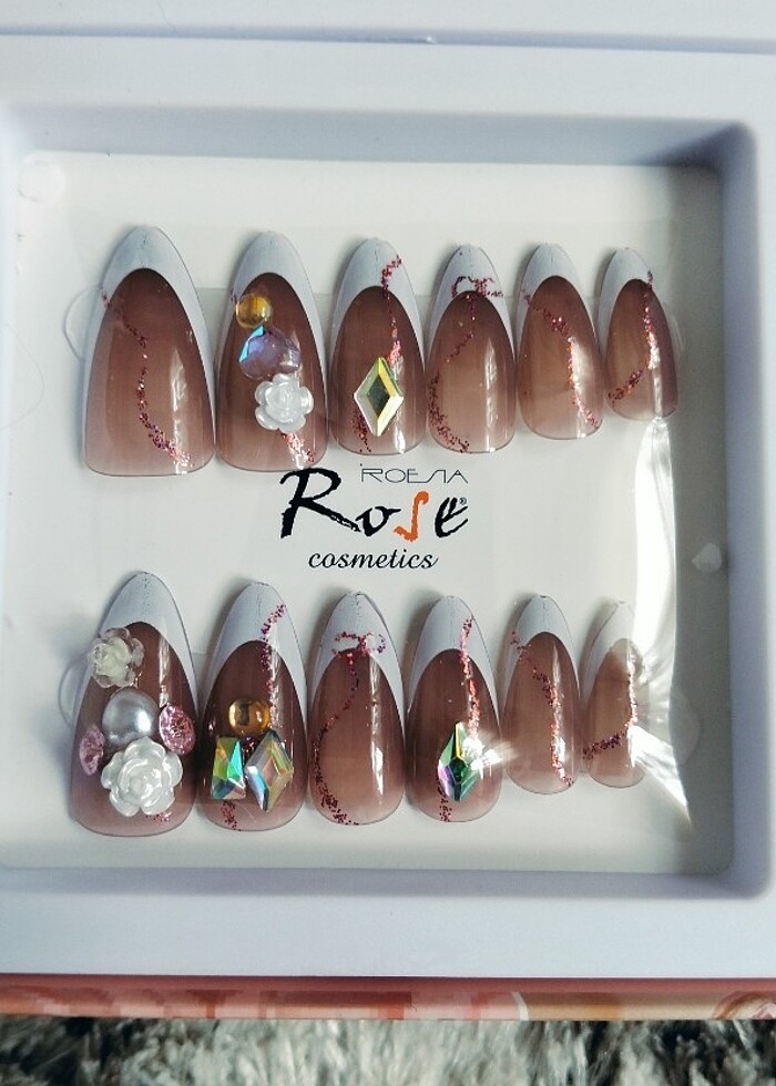 Taşlı Takma Tırnak  - Görsel 4