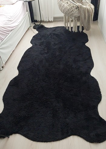 Siyah Modern Düz Desenli Halı
