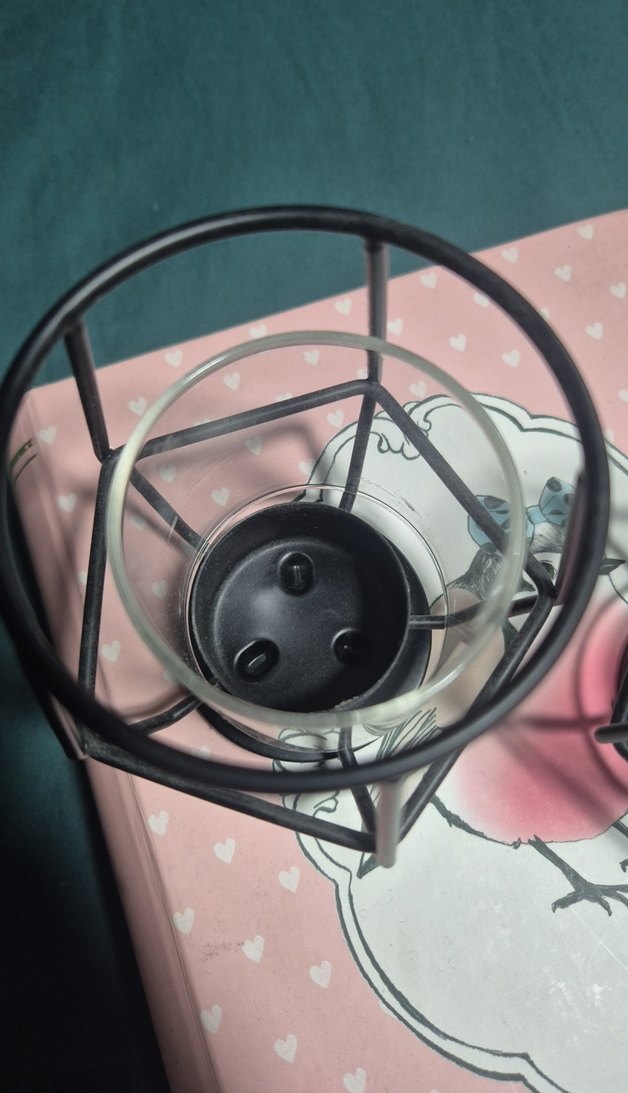 Siyah Metal ve Cam Mumluk ikea - Görsel 5