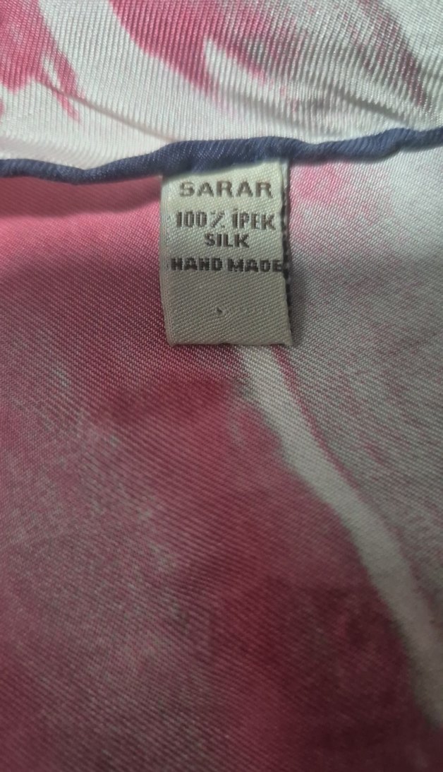 Çiçek Desenli Sarar marka ipek eşarp - Görsel 3