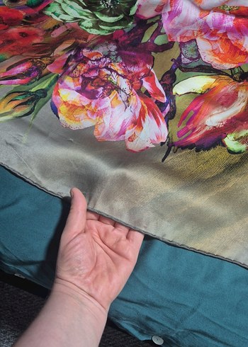 Çiçek Desenli armine eşarp - Görsel 6