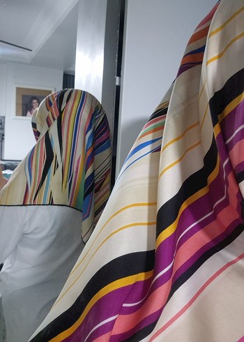 Çok Renkli kadın AKER eşarp - Görsel 5