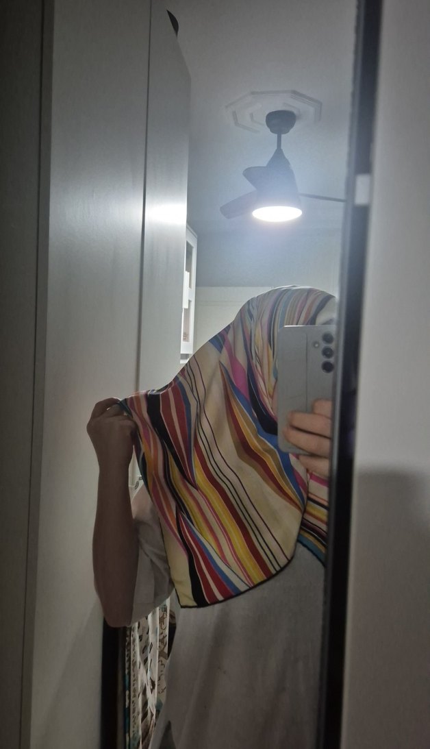 Çok Renkli kadın AKER eşarp - Görsel 4