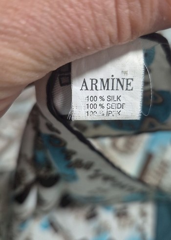 Bohem Gri Mavi Desenli Kadın eşarp - Görsel 3