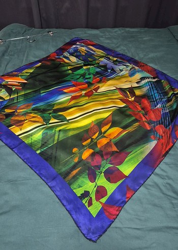 Renkli Armine marka kadın eşarp - Görsel 4