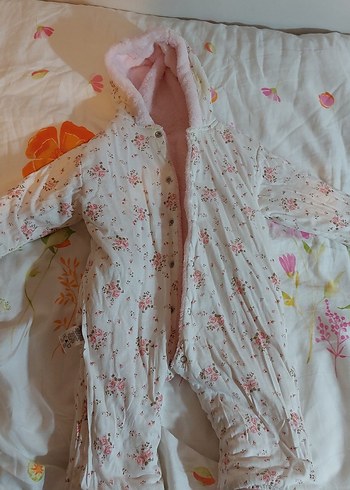 Pembe Kürklü Bebek Kız Tulumu - Görsel 7