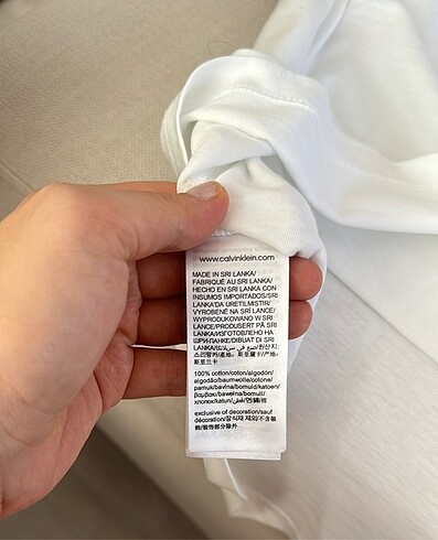 m Beden beyaz Renk Calvin klein kadın tshirt