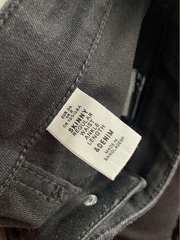 36 Beden siyah Renk H&M jean