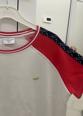 U.S Polo Assn. Kısa Kollu, Baskılı Kadın Sweatshirt