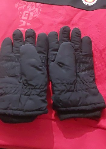 Kızlar için Pembe Baskılı Biker Eldiven - Görsel 4