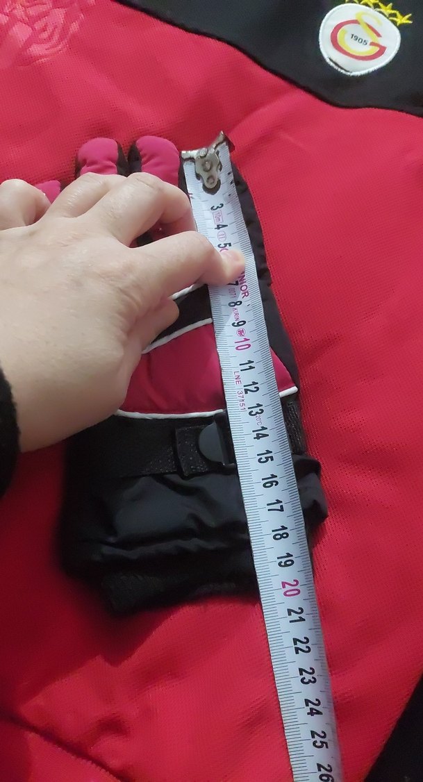 Kızlar için Pembe Baskılı Biker Eldiven - Görsel 2