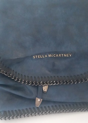 Stella McCartney Üniversite icin uygun çanta Zincir Detaylı Süet Sırt Çantası