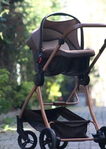 Koyu Kahverengi Bebek Arabası - Görsel 2