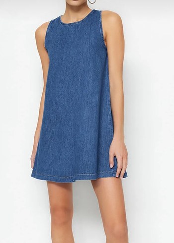 Mavi Denim Kolsuz Elbise