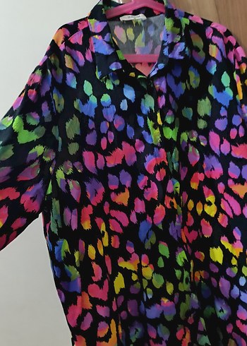 Gri Yıkamalı Kemerli Mini Denim Etek - Görsel 4