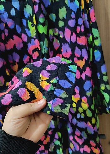 Gri Yıkamalı Kemerli Mini Denim Etek - Görsel 5