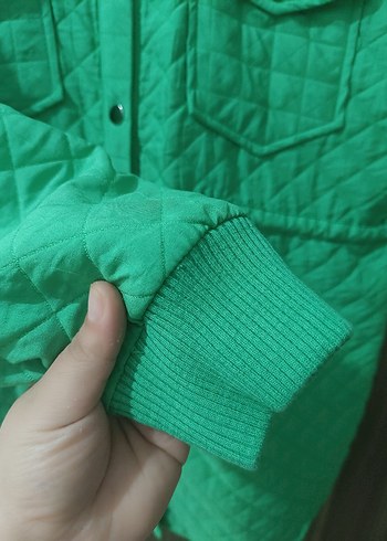 Düğmeli Yeşil Kadın Gömlek(tertemiz - Görsel 4