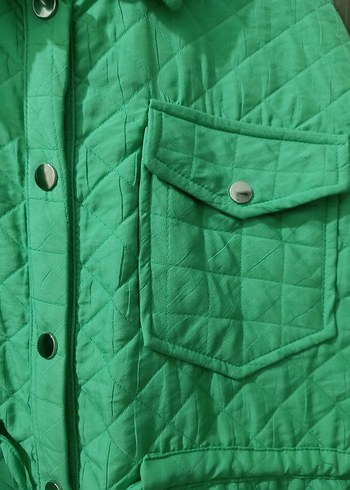 Düğmeli Yeşil Kadın Gömlek(tertemiz - Görsel 8