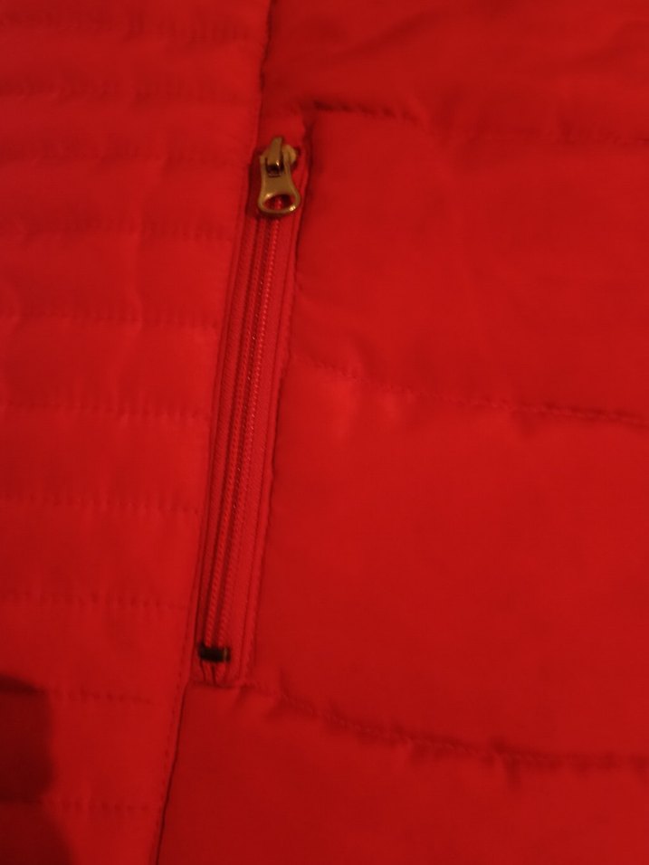 Kırmızı Fermuarlı Kadın Yelek - Görsel 4