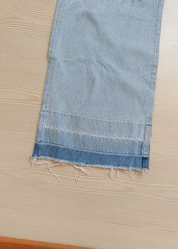 Gri Kadın Denim Pantolon Midi Boy - Görsel 2