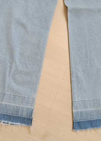 Gri Kadın Denim Pantolon Midi Boy - Görsel 5