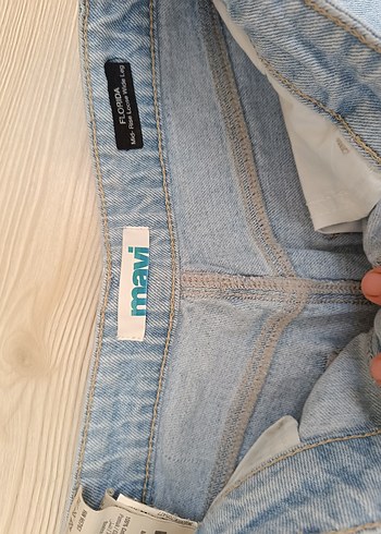 Gri Kadın Denim Pantolon Midi Boy - Görsel 8