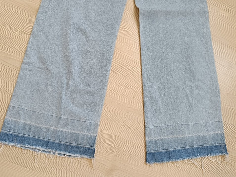 Gri Kadın Denim Pantolon Midi Boy - Görsel 5