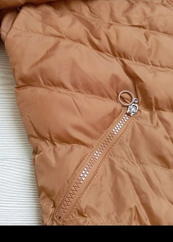 Kürklü Kapüşonlu Kahverengi Kadın Kışlık Mont - Görsel 3