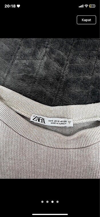 Zara zara crop sweat