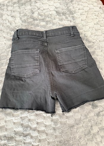 Gri Mini Denim Şort - Görsel 3