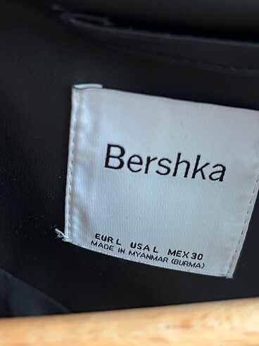 40 Beden Bershka Deri Blazer